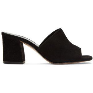 MARYAM NASSIR ZADEH Black Suede Mules